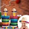 6 Set Mexico Mini Sombrero Hats and Beer Poncho, Cinco De Mayo Mini Sombrero and Serape with Tiny Balls, Mexican Style Bottle Covers for Carnival Themed Party Decorations